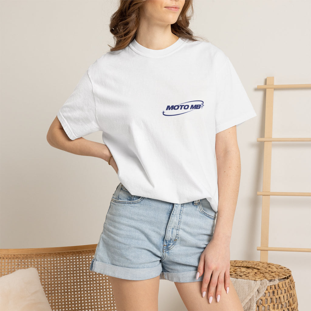 Unisex Street Wear T-Shirt/MotoMB White