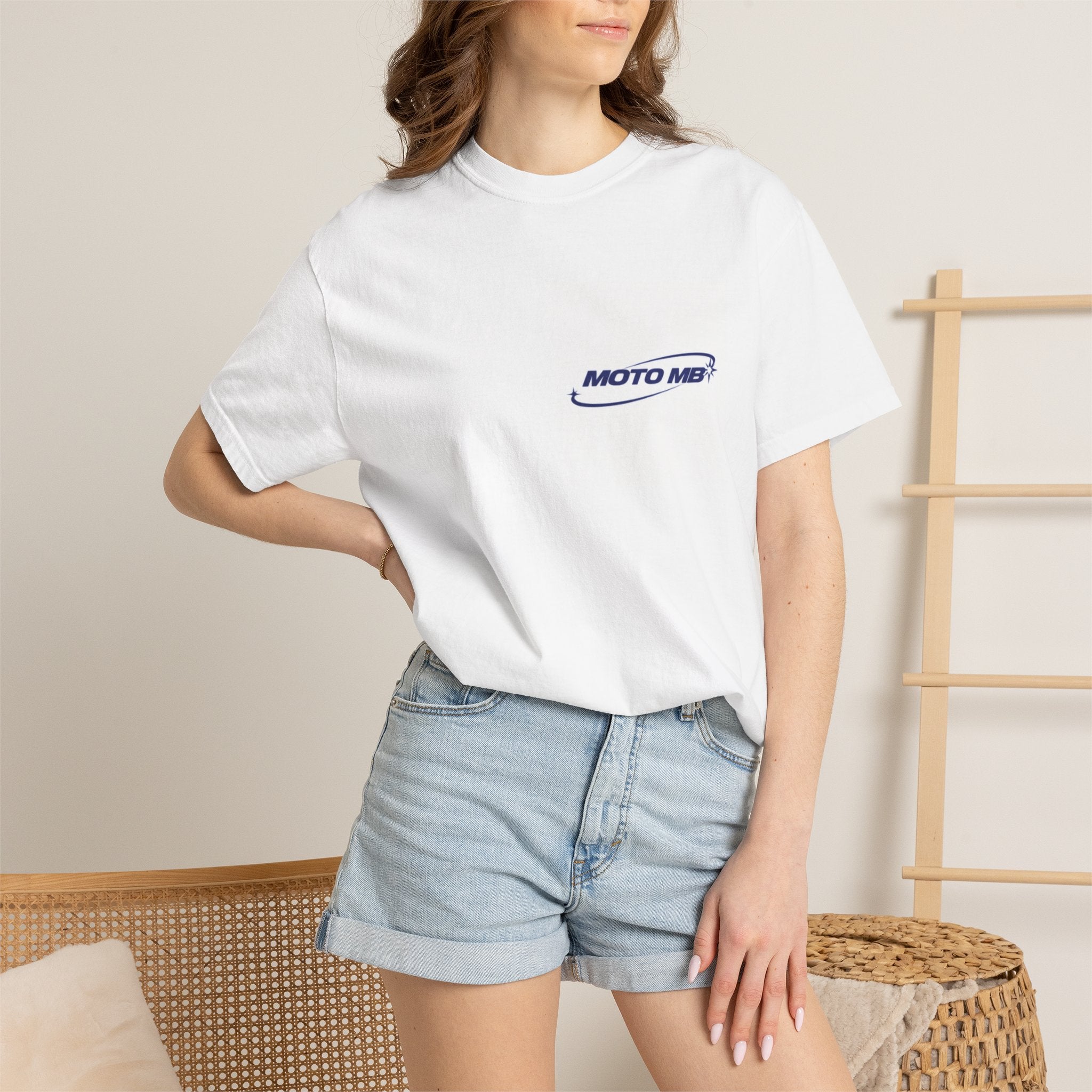 Unisex Street Wear T-Shirt/MotoMB White